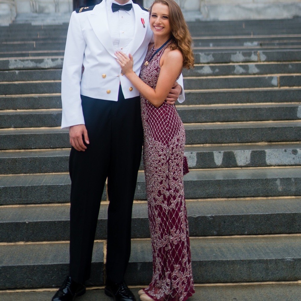 Burgundy Sherri Hill Dress Size 00